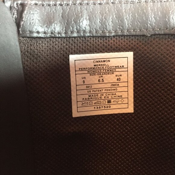 MERRELL Womens Brown Leather Knee High Riding Boots 9/40 Waterproof Side Zip - Picture 7 of 13